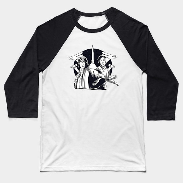Women Power Baseball T-Shirt by Urban_Vintage